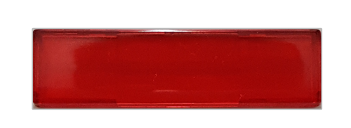 Plexiglas-Abdeckung, gewölbt, rot